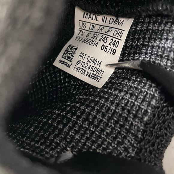 Adidas Women’s Size 7.5 Shoes UltraBoost 19 Core Black Knit Sneaker Running - Picture 3 of 10